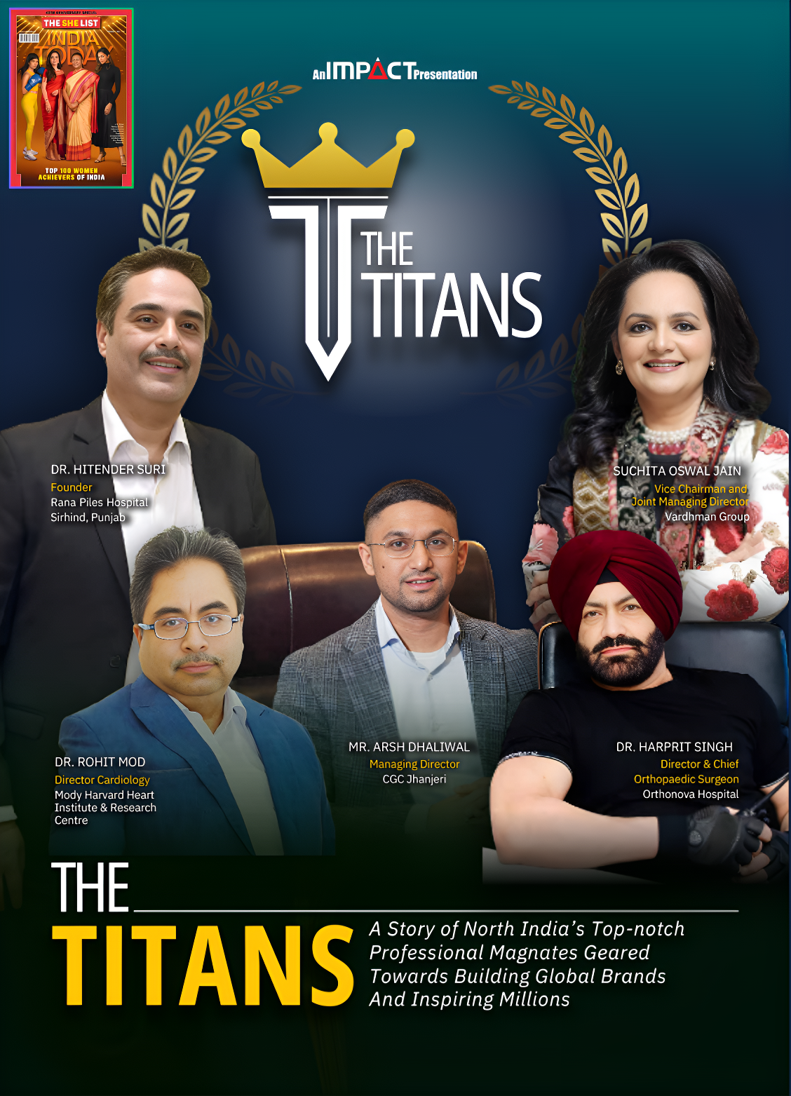 Dr. Hitender Suri Recognised as  “THE TITANS” by India Today Magazine